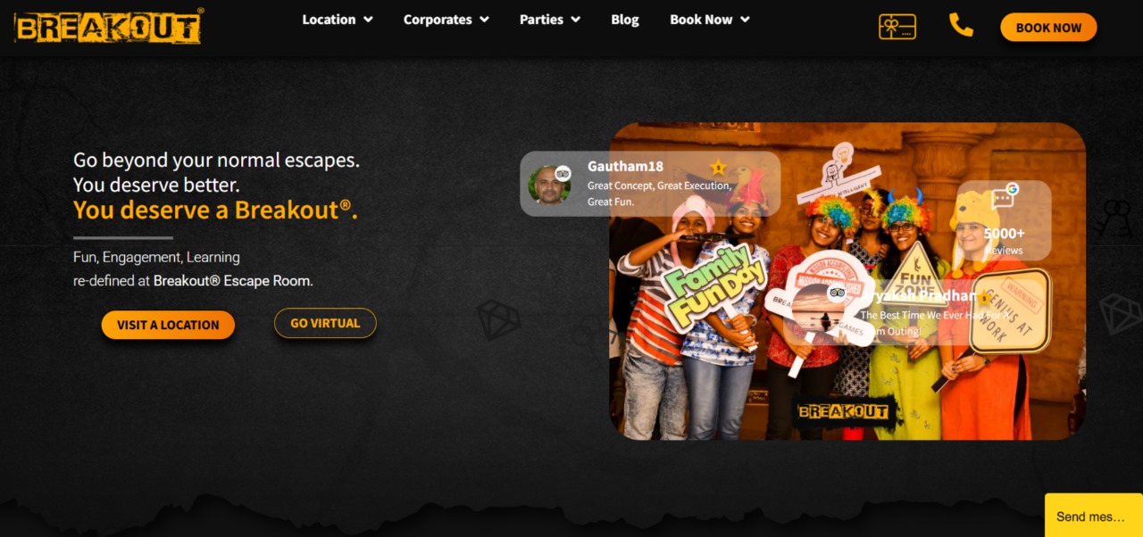 Breakout website